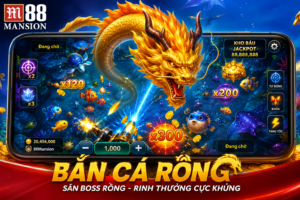 Giao diện Bắn Cá Rồng trên M88 với nhiều loại cá