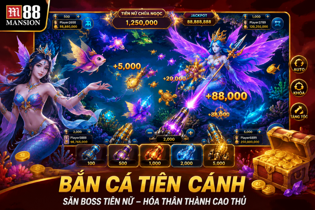 Giao diện Bắn Cá Tiên Cánh trên M88