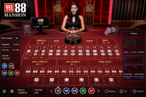 Giao diện bàn Sicbo trên M88 hiển thị Dealer