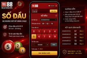 Giao diện Số Đầu trên M88 hiển thị bảng lựa chọn các đầu số từ 0 đến 9